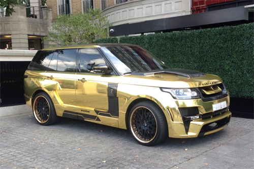Mẫu SUV dát vàng xuất hiện ở khách sạn 5 sao tại London và thuộc về một triệu phú Arab tới đây du lịch