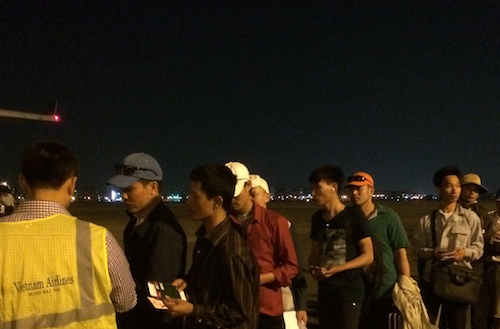 Những người lao động Việt Nam tại Lybia đã có chuyến bay riêng đưa về nước