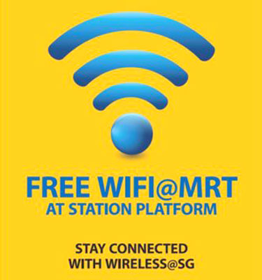 Poster thông báo về dịch vụ wifi miễn phí