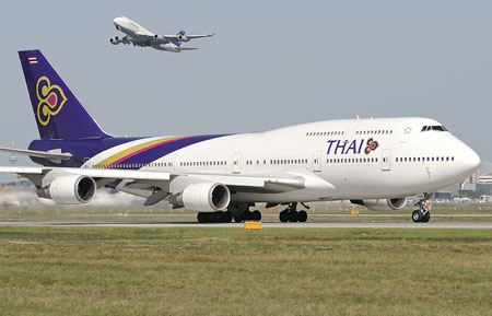 Một phi cơ của hãng Thai Airways