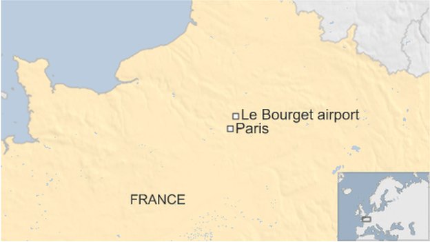 Chiếc xe bị cướp khi đang trên đường tời sân bay Le Bourget 
