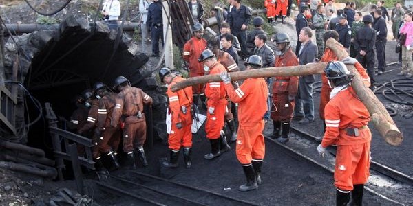 Hình ảnh một vụ nổ mỏ than ở Trung Quốc