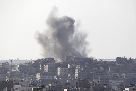 Khói lửa tại Gaza sau khi Israel tiếp tục không kích ngày 20/8