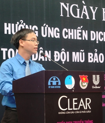 Anh Nguyễn Duy Sơn, Bí thư Đoàn khối Cơ quan TƯ Đoàn phát động hưởng ứng chiến dịch