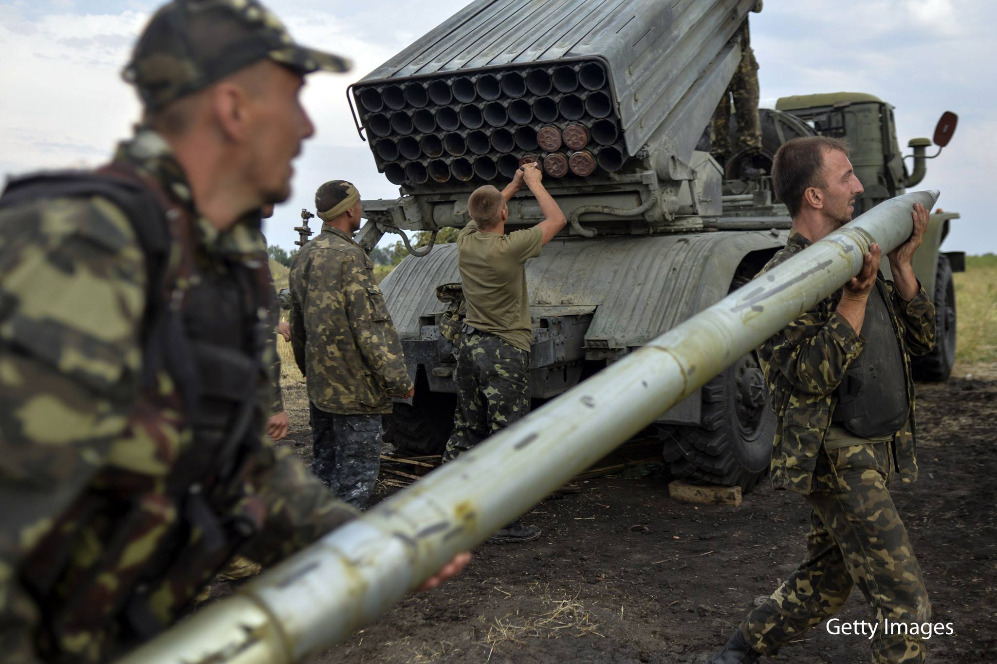 Hệ thống tên lửa Grad của quân Chính phủ Ukraine