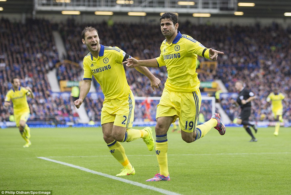 Costa (phải) liên tiếp tỏa sáng trong màu áo Chelsea