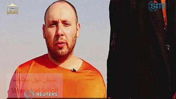 Hình ảnh từ đoạn video hành quyết nhà báo Steven Sotloff của Nhà nước Hồi giáo