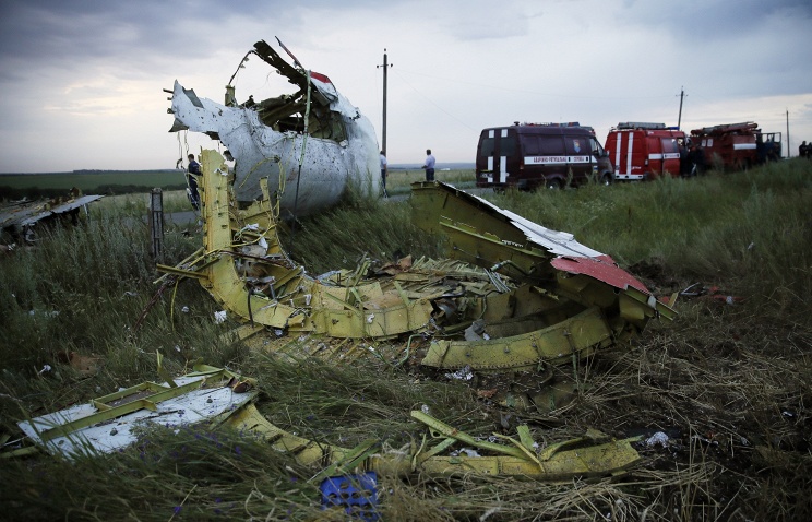 Hiện trường vụ máy bay MH17 gặp nạn tại khu vực đông Ukraine