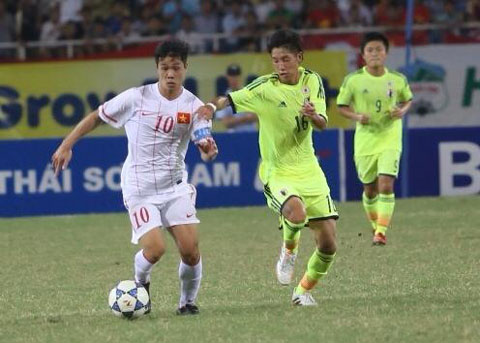 U19 Việt Nam thêm một lần thất thủ trước U19 Nhật Bản. (Ảnh TTVH)