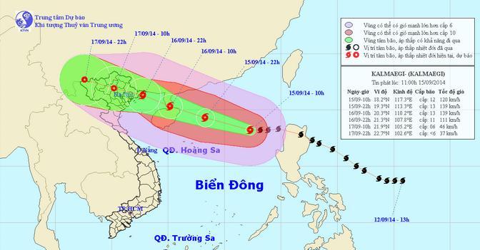 Chiều tối nay bão ảnh hưởng tới khu vực Quản Ninh - Hải Phòng