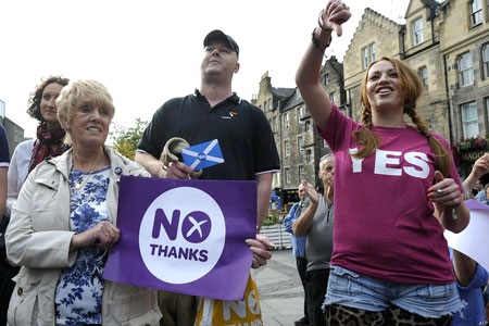 Hôm nay, người dân Scotland bỏ phiếu về việc ly khai khỏi Vương quốc Anh