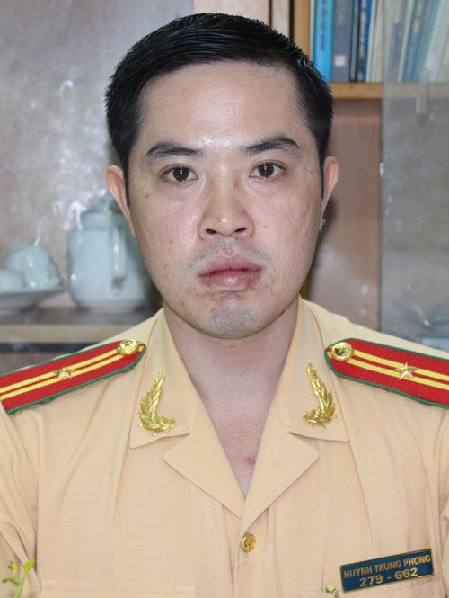 Thiếu tá Huỳnh Trung Phong - Phó Trưởng phòng CSGT công an TP HCM: