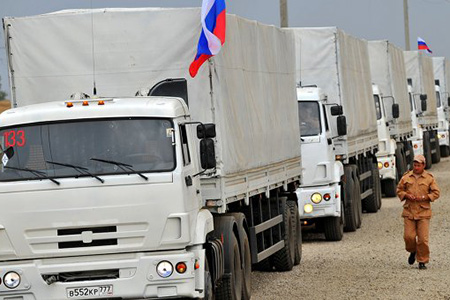 Đoàn cứu trợ thứ ba của Nga cho người dân khu vực Luhansk và Donetsk đã tới Donbass ngày 20/9