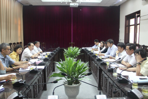 Thứ trưởng Nguyễn Hồng Trường yêu cầu Ban QLDA Thăng Long và các nhà thầu đẩy nhanh tiến độ các dự án