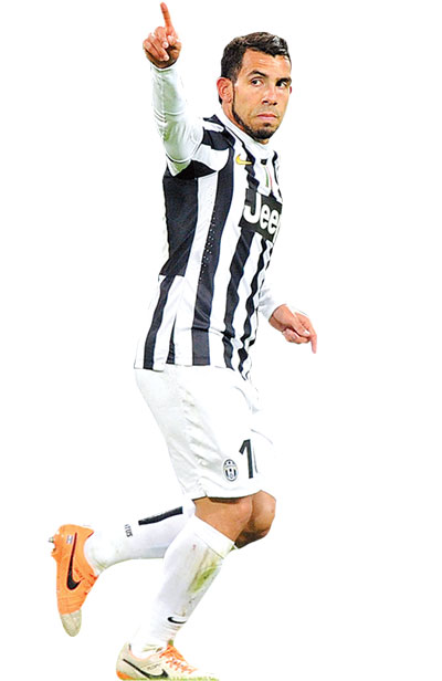 Tiền đạo Carlos Tevez (Juventus)