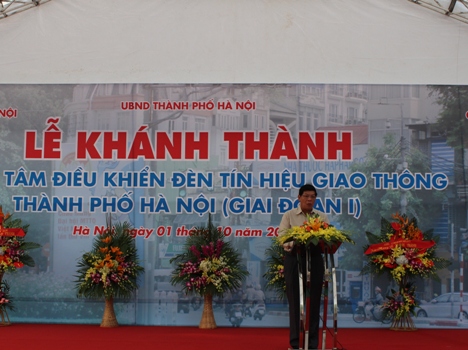 Phó Chủ tịch UBND TP.Hà Nội Nguyễn Quốc Hùng phát biểu tại buổi lễ