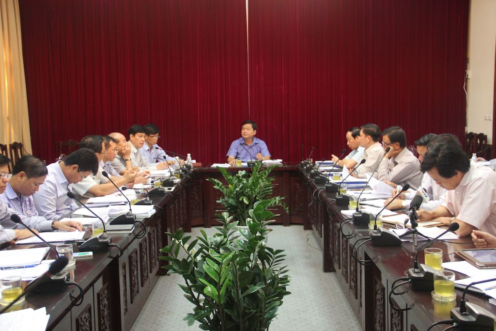 Bộ trưởng Đinh La Thăng chủ trì buổi làm việc
