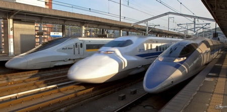 Xe lửa cao tốc thế hệ mới của Nhật Bản.
