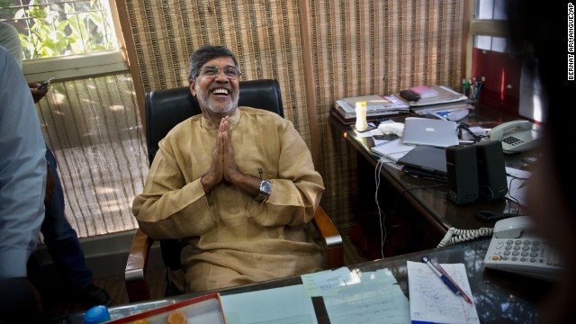 Ông Kailash Satyarthi, người Ấn Độ, 60 tuổi với sự nghiệp chống bóc lột trẻ em