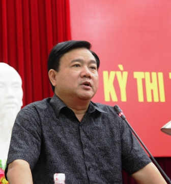 Bộ trưởng Đinh La Thăng phát biểu khai mạc kỳ thi