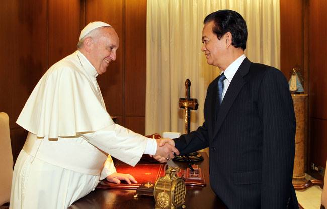 Thủ tướng Chính phủ Nguyễn Tấn Dũng hội kiến với Giáo hoàng Francis 