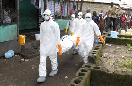 Số người chết vì Ebola đang tăng lên từng ngày