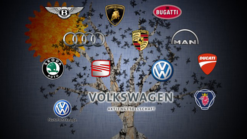 Volkswagen là hãng sở hữu nhiều thương hiệu danh giá nhất, gồm có Lamborghini, Bentley, Audi, Porsche, Bugatti, Ducati, Skoda, Seat, Scania và Man.