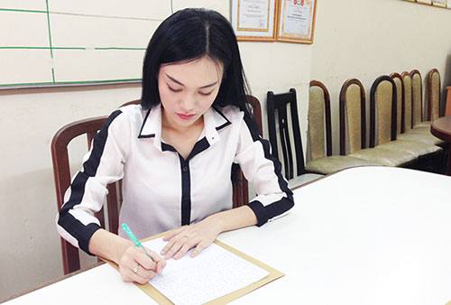Cao Thùy Linh viết tường trình và đóng phạt tại buổi làm việc với Thanh tra Sở Văn hóa Thể thao và Du lịch TP HCM