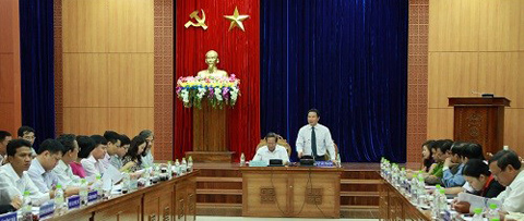 Thứ trưởng Trương Minh Tuấn làm việc với UBND tỉnh Quảng Nam.