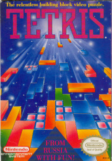 Game Tetris (xếp hình) của Nintendo Game Boy vào năm 1989