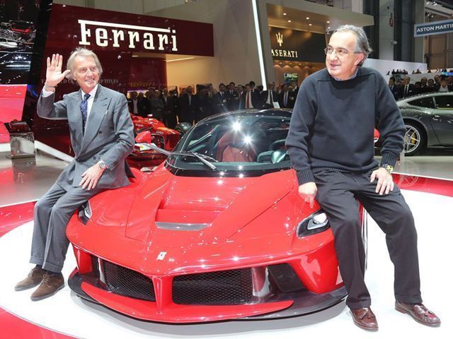 Cựu chủ tịch Ferrari – ông Luca di Montezemolo và giám đốc điều hành của FCA - Sergio Marchionne