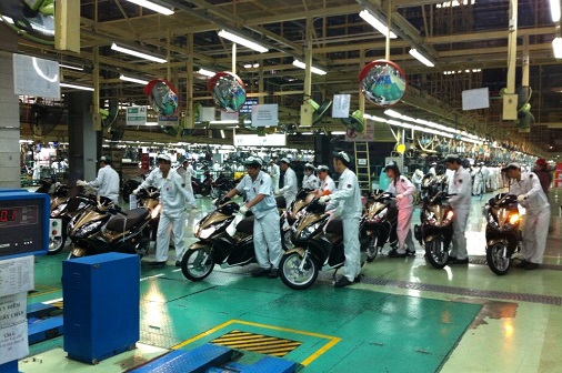 Bên trong nhà máy lắp ráp xe máy Honda tại Việt Nam