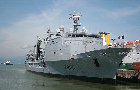 Tàu Hải quân Pháp trong lần thăm Đà Nẵng vào tháng 5/2009.