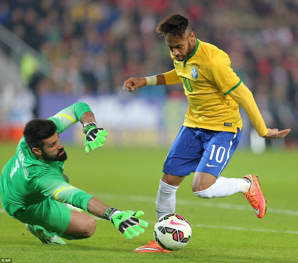 Neymar lập cú đúp trong thắng lợi tưng bừng của Brasil