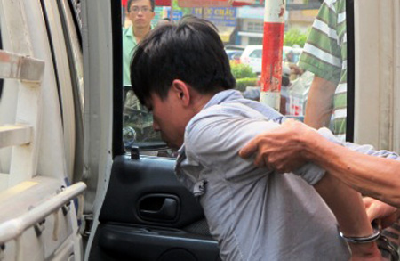 Nguyễn Quốc Huy bị bắt giữ sau khi gây án