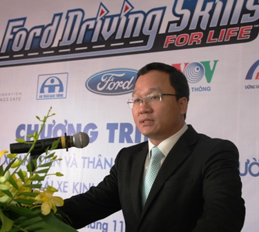 Ông Khuất Việt Hùng, Phó chủ tịch Uỷ ban ATGT Quốc gia phát biểu 