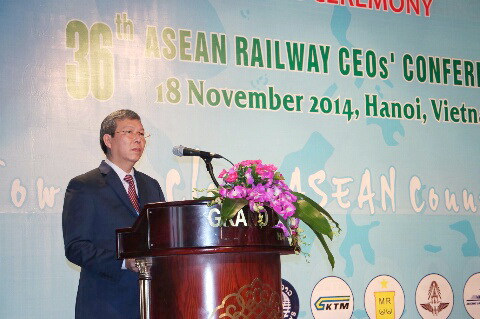 Ông Trần Ngọc Thành, Chủ tịch Hội đồng thành viên VNR khẳng định VNR đã sẵn sàng cho hội nhập mạnh mẽ và toàn diện với các đường sắt trong khu vực và trên thế giới nhằm học hỏi, chia sẻ kinh nghiệm để thực hiện tái cơ cấu hiệu quả.