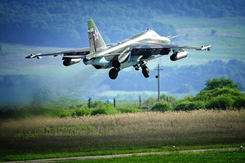 Chiến cơ Su-25 hỗ trợ bộ binh
