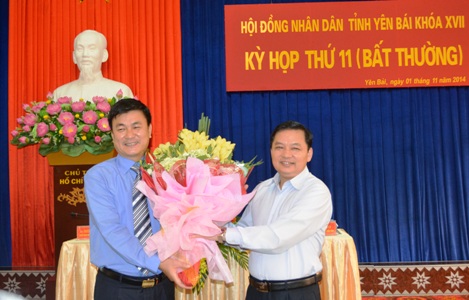 Trước đó tại kỳ họp bất thường đầu tháng 11, ông Nguyễn Chiến Thắng đã được HĐND tỉnh Yên Bái bỏ phiếu bầu bổ sung chức danh Phó Chủ tịch UBND tỉnh, tỷ lệ 100% nhất trí - ảnh: yenbai.gov.vn