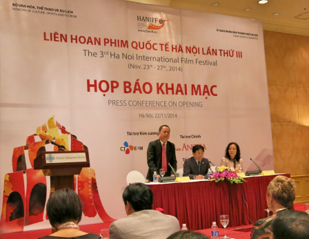 Buổi họp báo khai mạc Liên hoan Phim Quốc tế Hà Nội lần thứ III