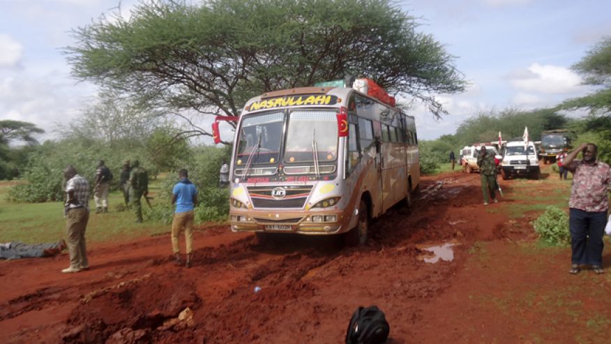 Hiện trường vụ thảm sát trên xe bus tại Kenya