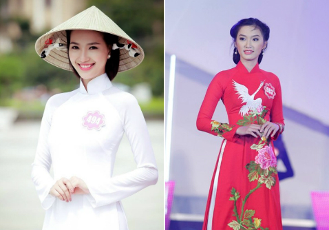 Phạm Mỹ Linh (trái) và Huỳnh Thị Thùy Vân đã bất ngờ xin rút khỏi chung kết HHVN 2014 ngay trước khi bay ra Phú Quốc.