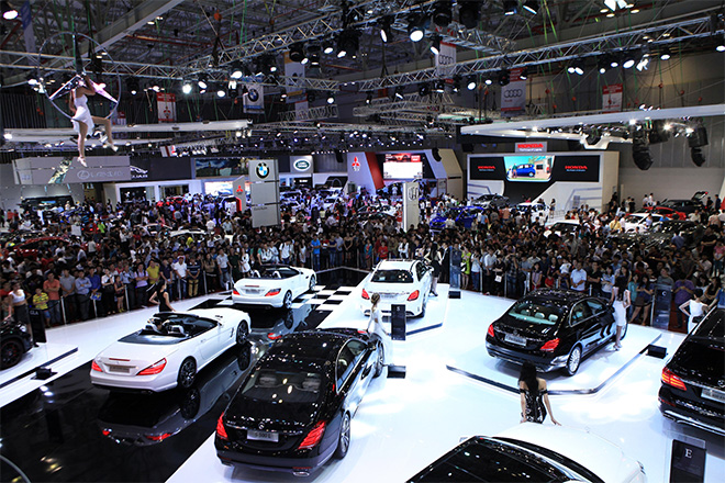 VMS 2014 có số lượng xe trưng bày nhiều nhất và các hãng bán được nhiều xe nhất trong lịch sử tổ chức triển lãm ô tô tại Việt Nam
