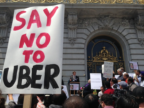 Biểu tình phản đối Uber ở New Orleans (Mỹ)