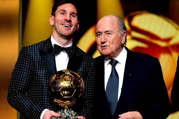 Messi đã có 4 lần đoạt danh hiệu QBV FIFA