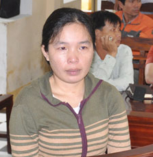 Phạm Thị Duy Hiền tại phiên tòa.
