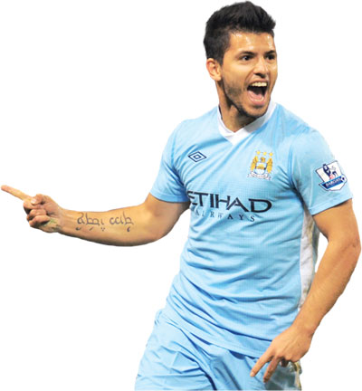 Tiền đạo Sergio Aguero 