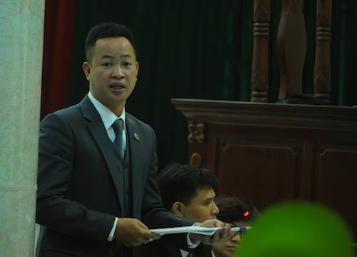 Luật sư Nguyễn Anh Thơm không đồng ý với tội danh mà VKS đưa ra đối với thân chủ của mình