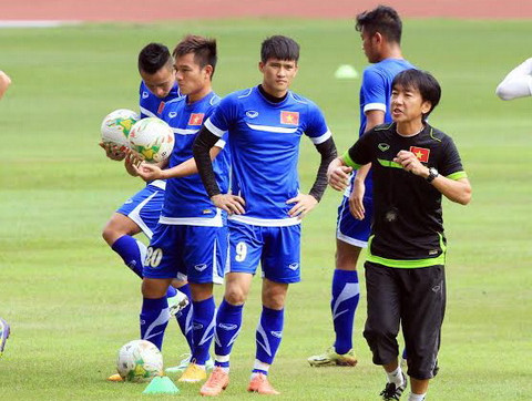 HLV Miura và các học trò đang rất tự tin trước trận đấu với Malaysia
