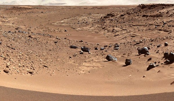 Một hình ảnh được chụp trên sao Hỏa 